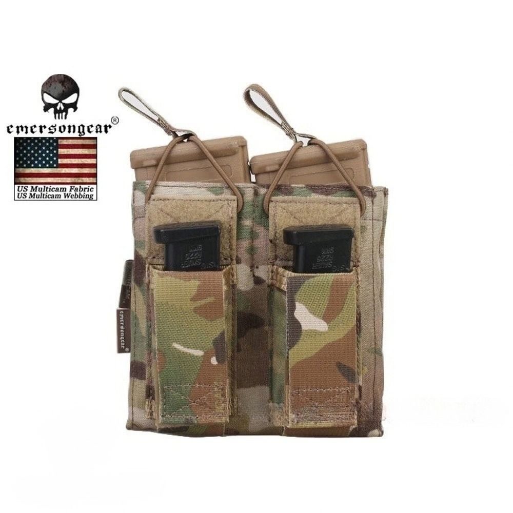 Porta cargadores Emerson 5.56＆pistola abierto multicam