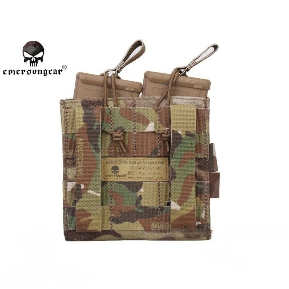 Porta cargadores Emerson 5.56＆pistola abierto multicam