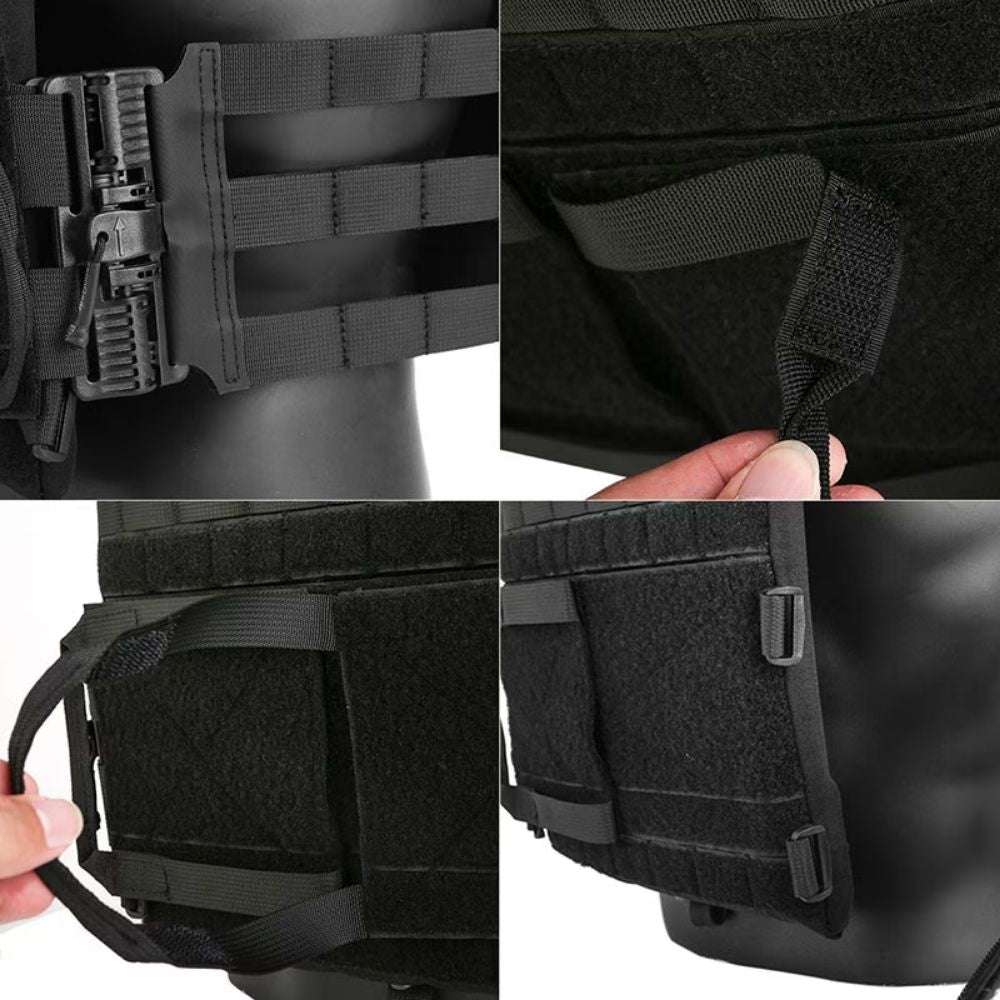 Porta placa Emersongear suelta rápida JPC 2.0 (Negro)
