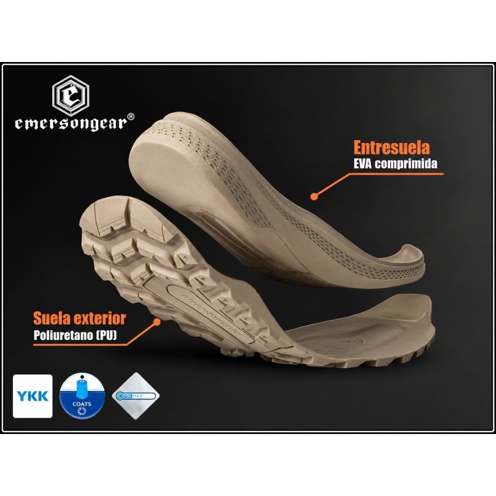 Bota Táctica EmersonGear "Viper" 8” Khaki (39)